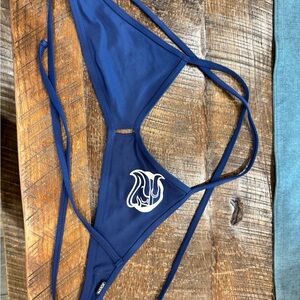 Jolyn Vent bikini top White Viking Logo